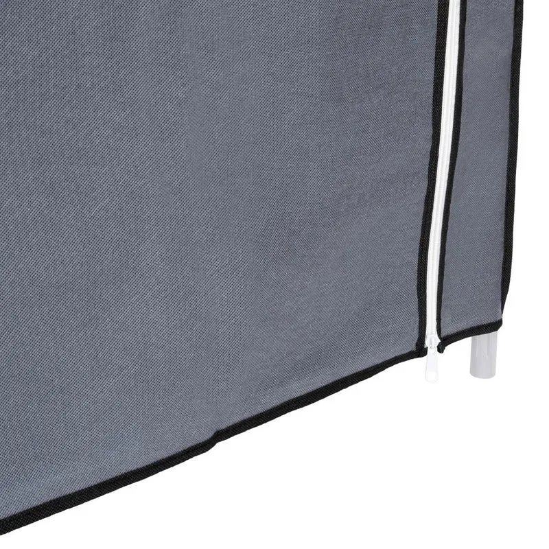 Clóset Portátil Jeanpool, Gris, Variedad de Entrepaños en Tela