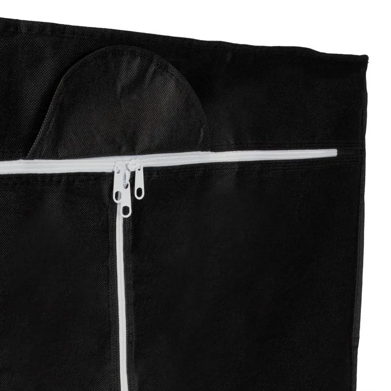 Clóset Portátil Jeasken, Negro, Variedad de Entrepaños en Tela