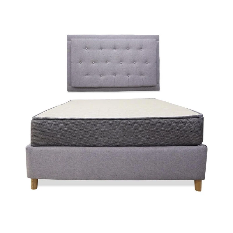 Combo Base Cama + Colchón Tanner 140 Doble + Espaldar