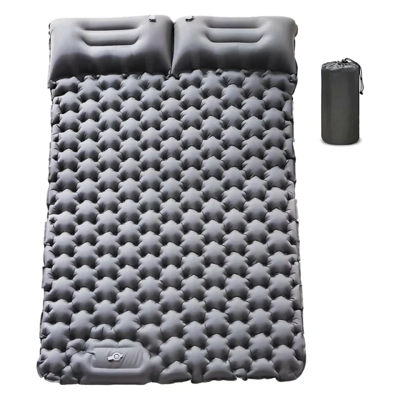 Colchón Autoinflable Doble para Acampar con Bomba Eléctrica