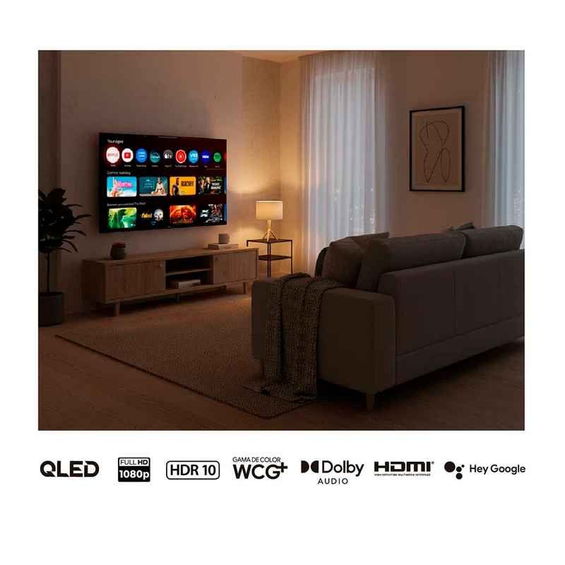 Televisor Kalley 32 Pulgadas QLED FHD Smart TV Google 32GQ200