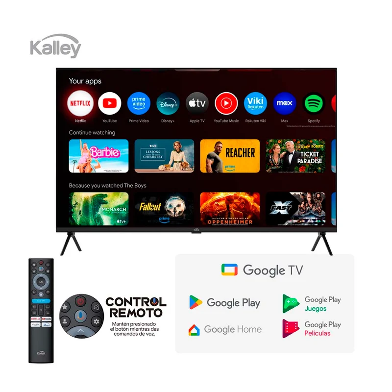 Televisor Kalley 32 Pulgadas QLED FHD Smart TV Google 32GQ200
