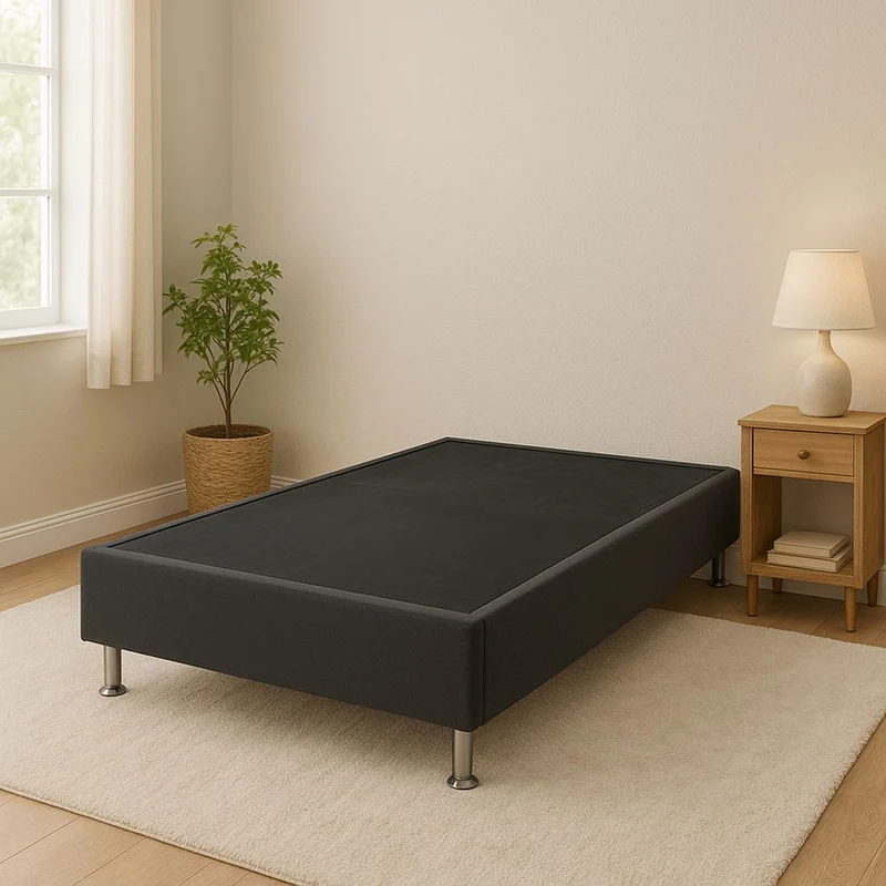 Base Cama VM Sencilla Gris Oscuro