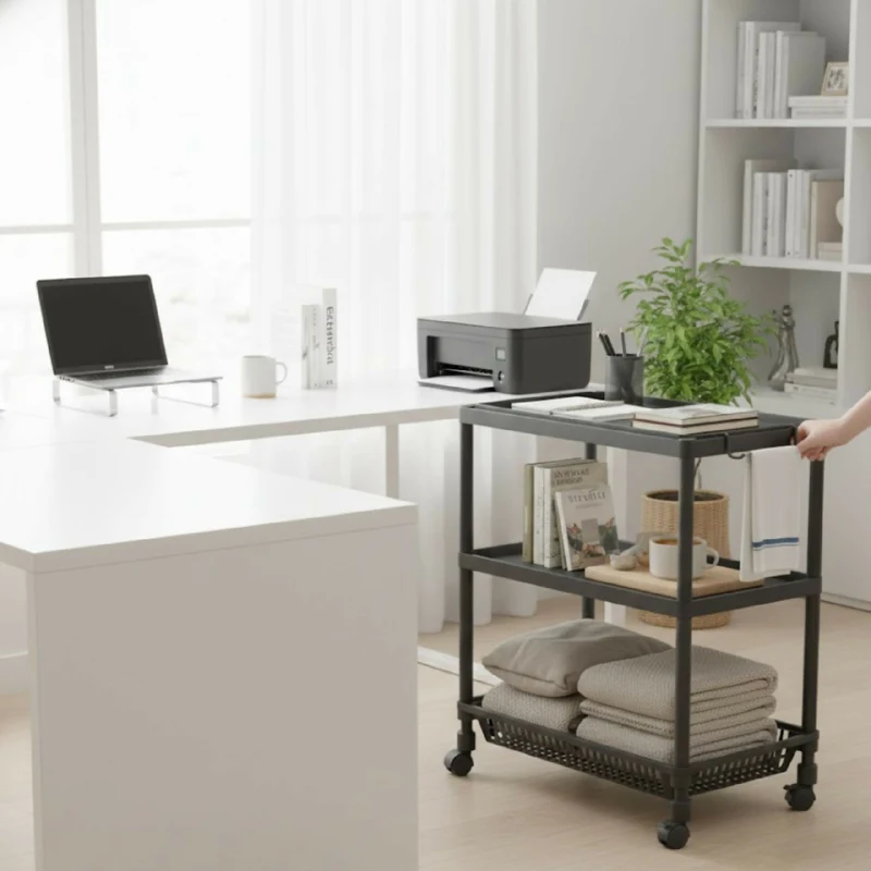 Carrito Organizador 3 Niveles con Ruedas Multiusos YH6710-3B