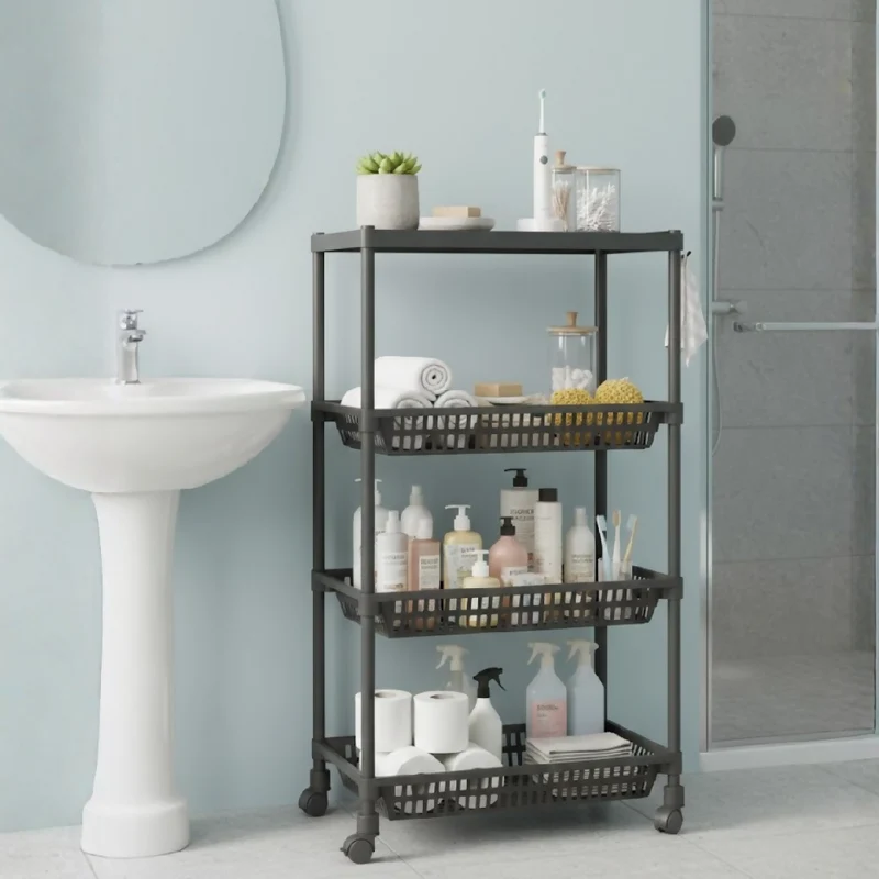 Carrito Organizador 4 Niveles con Ruedas Multiusos YH6710-4A