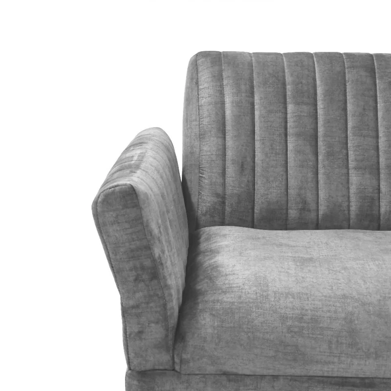 Sofá Cama Pensilvania 205x85x87 Reclinable Tela Gris