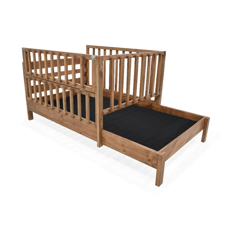 Cama Cuna Cincinnati 110x201x95 Infantil Caoba