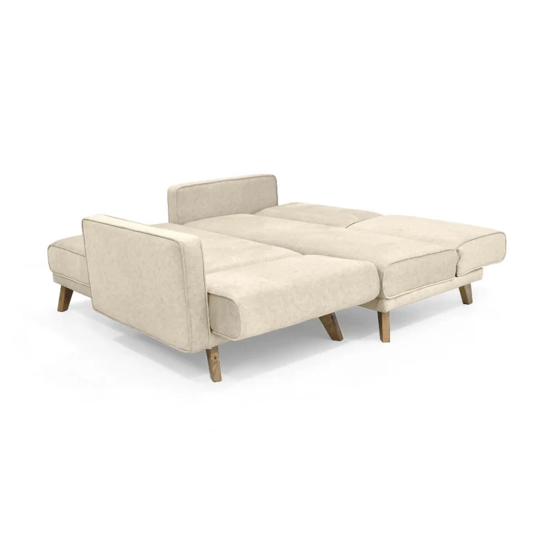 Sofá Cama en L Chelsea Izquierdo 265x160x76 Tela Beige