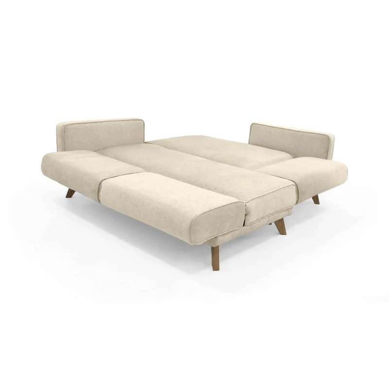 Sofá Cama en L Chelsea Derecho 265x160x76 Tela Beige