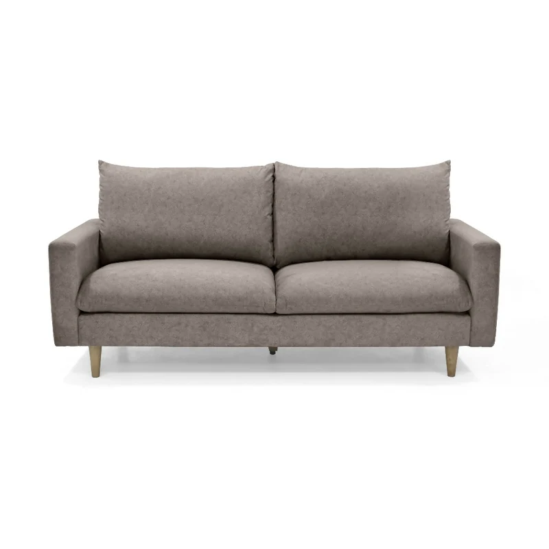 Sofá Louisiana 3 Puestos 195x81x93 Tela Taupe