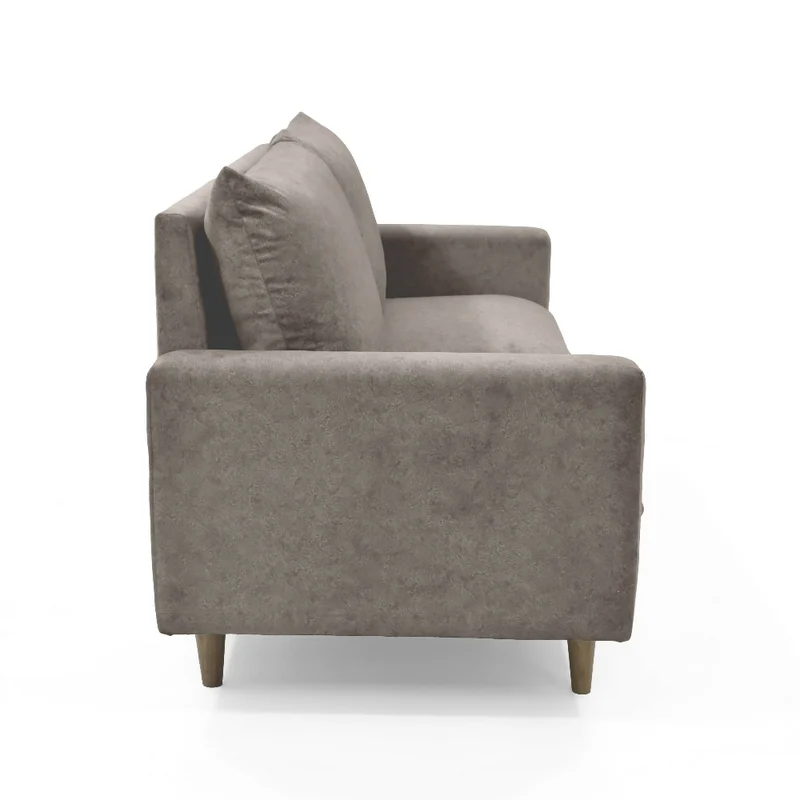 Sofá Louisiana 3 Puestos 195x81x93 Tela Taupe