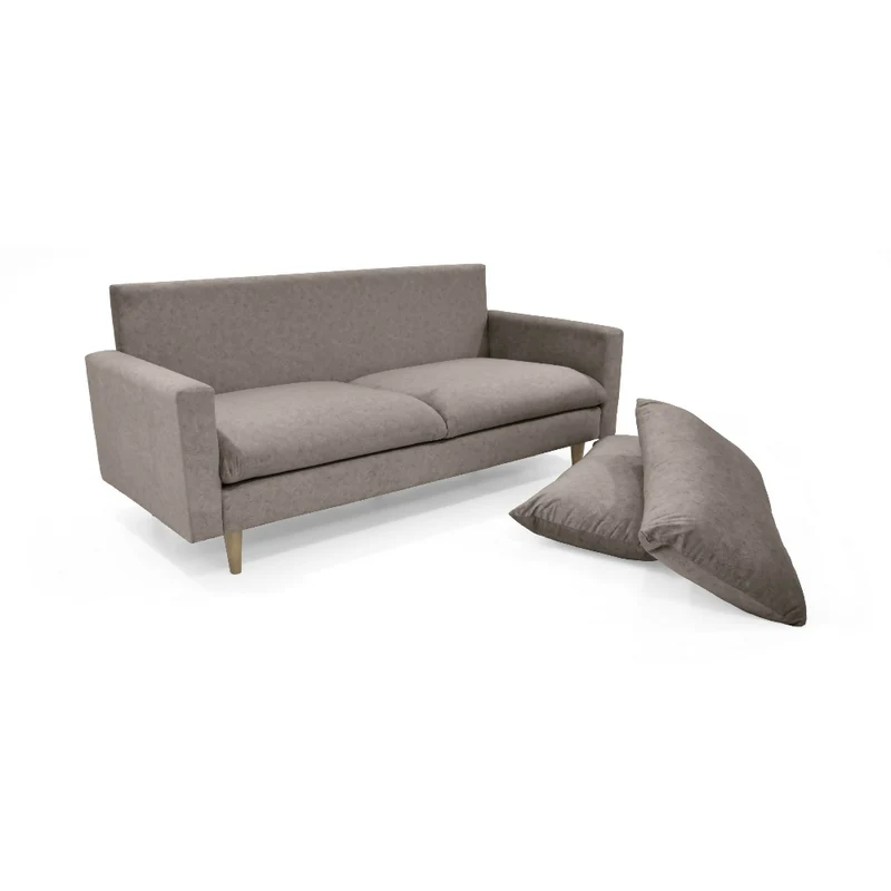 Sofá Louisiana 3 Puestos 195x81x93 Tela Taupe