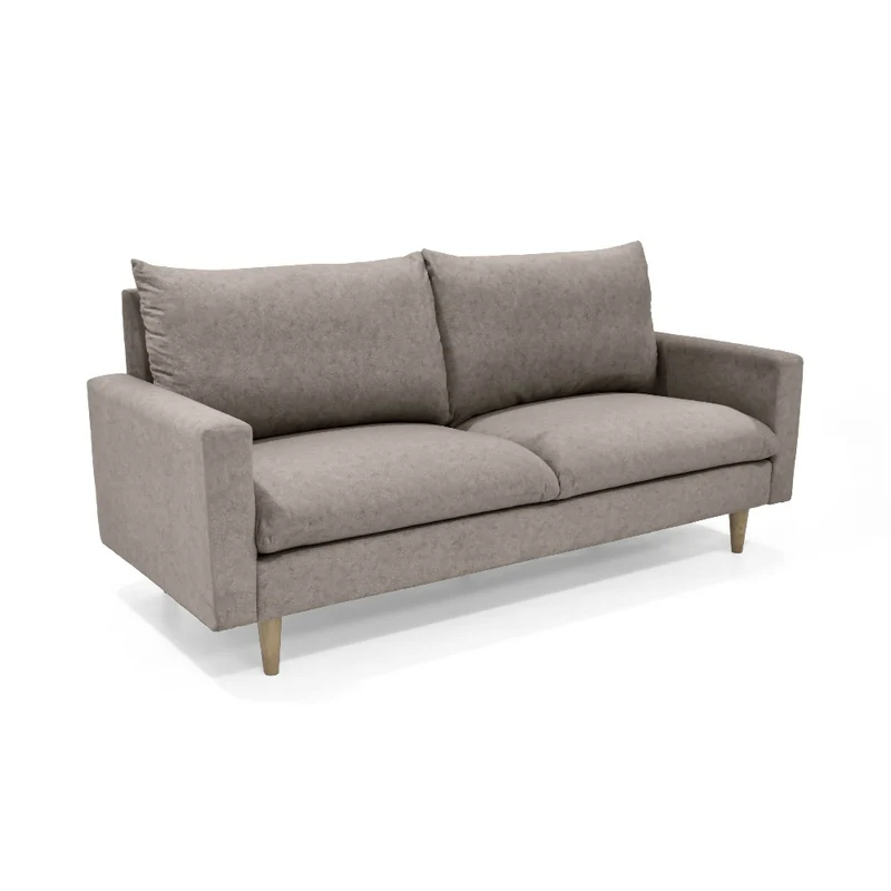 Sofá Louisiana 3 Puestos 195x81x93 Tela Taupe