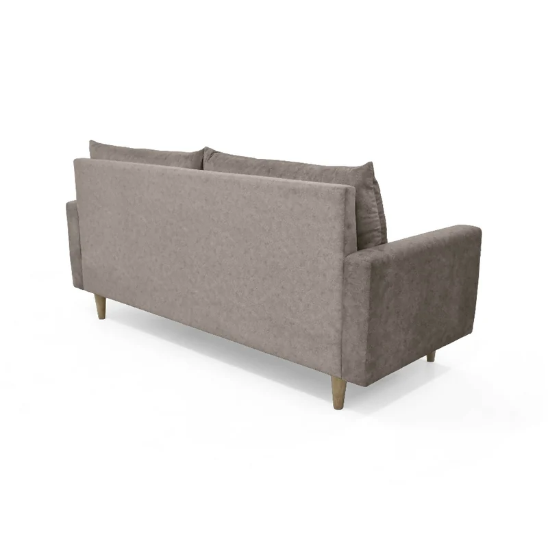 Sofá Louisiana 3 Puestos 195x81x93 Tela Taupe