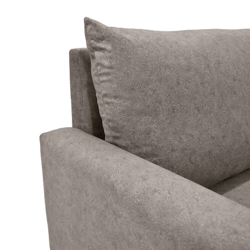 Sofá Louisiana 3 Puestos 195x81x93 Tela Taupe