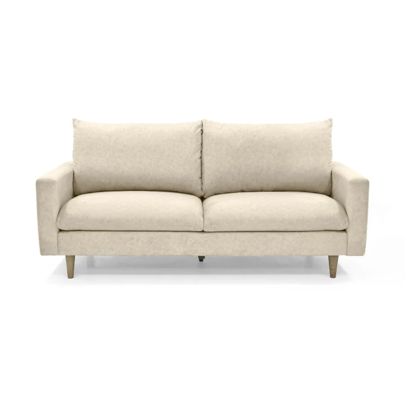 Sofá Louisiana 3 Puestos 195x81x93 Tela Beige