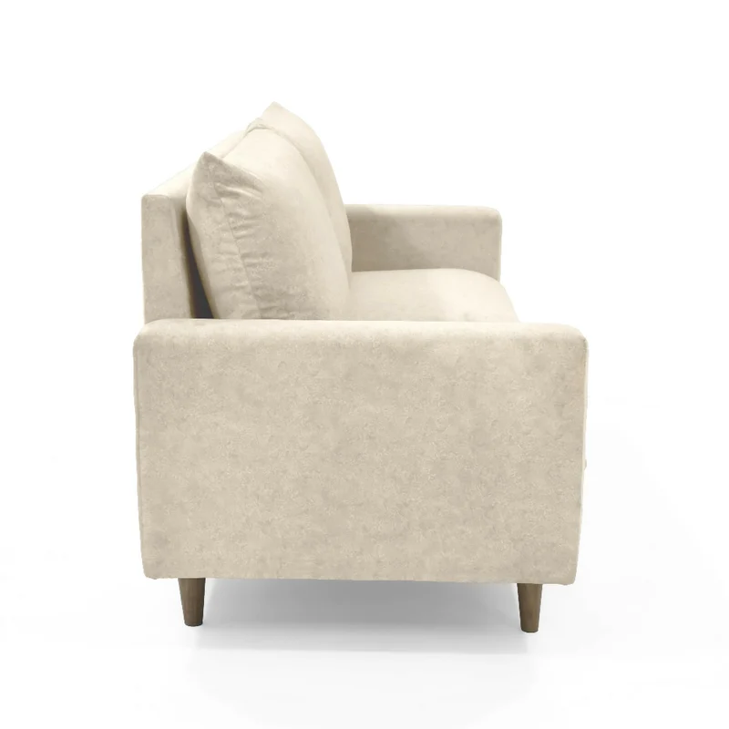 Sofá Louisiana 3 Puestos 195x81x93 Tela Beige
