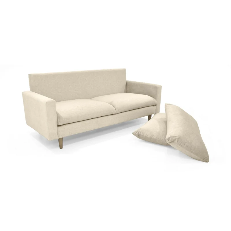 Sofá Louisiana 3 Puestos 195x81x93 Tela Beige