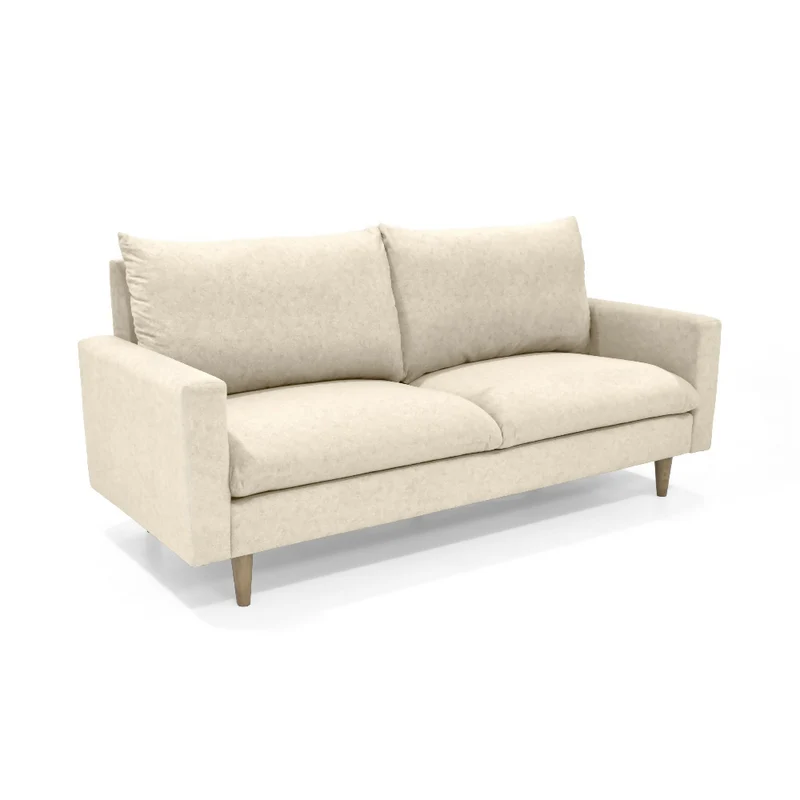 Sofá Louisiana 3 Puestos 195x81x93 Tela Beige