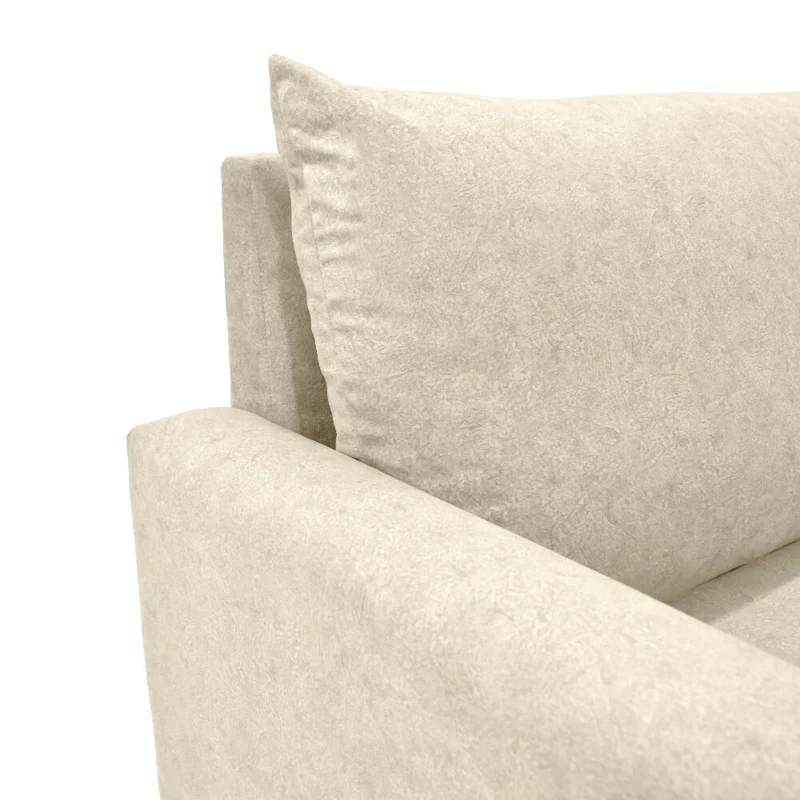Sofá Louisiana 3 Puestos 195x81x93 Tela Beige