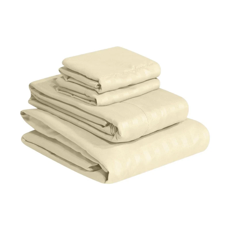 Juego de Sábanas Hotelero 200X200 King Lencería, Color Beige