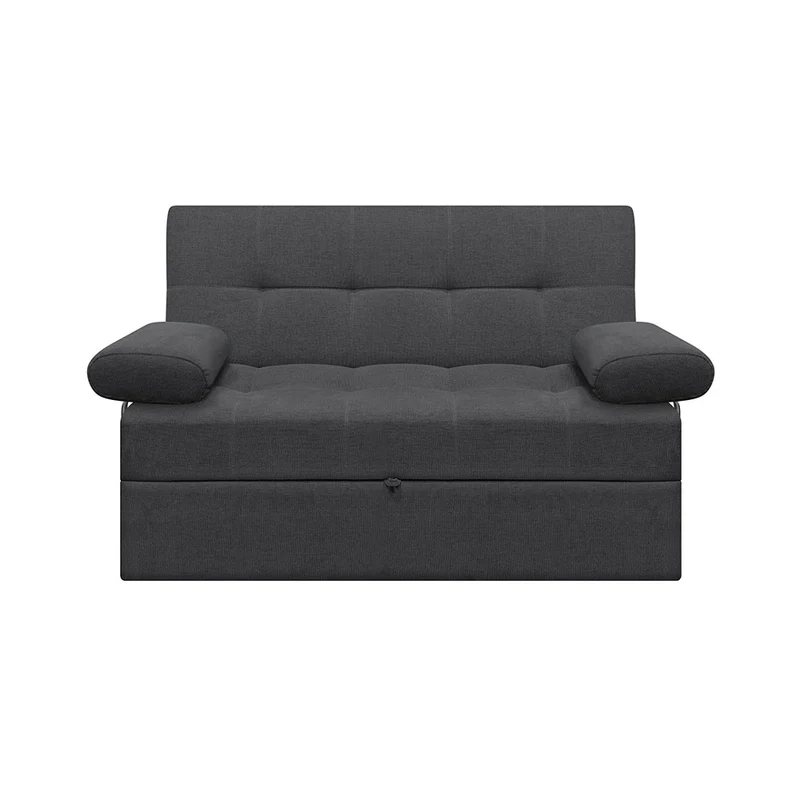 Sofá Cama Angela con Brazos Antifluido, Color Gris