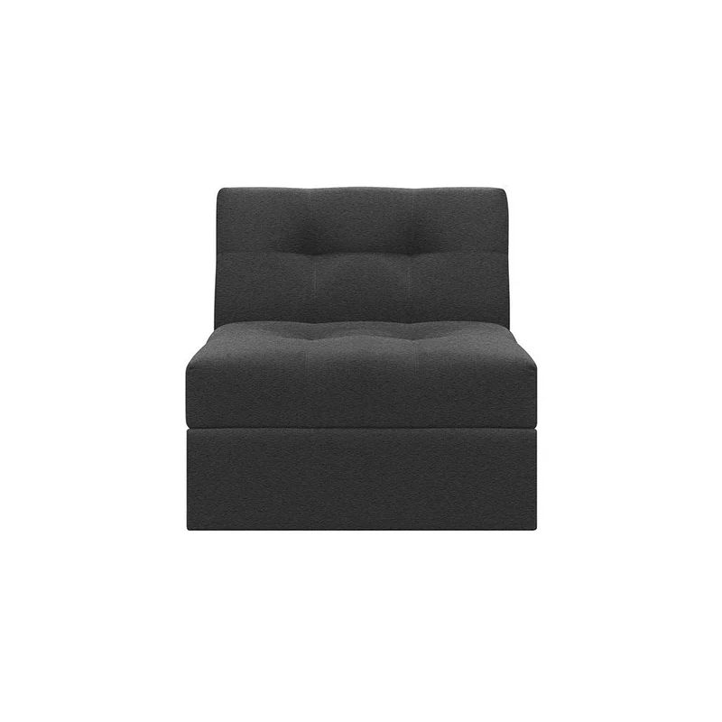 Silla Cama Angela Tela, Color Gris Oscuro