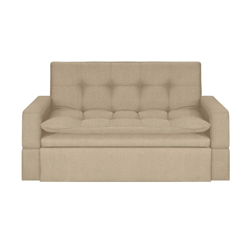 Sofá Cama Ethel Tela, Color Beige