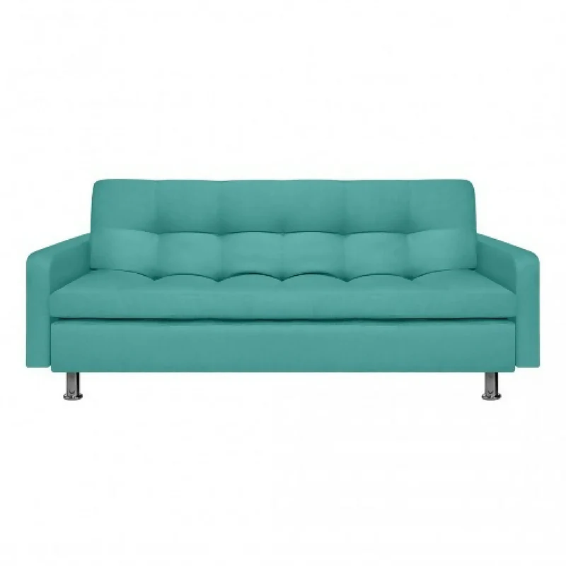 Sofá Cama Sophie Antifluido, Color Turquesa