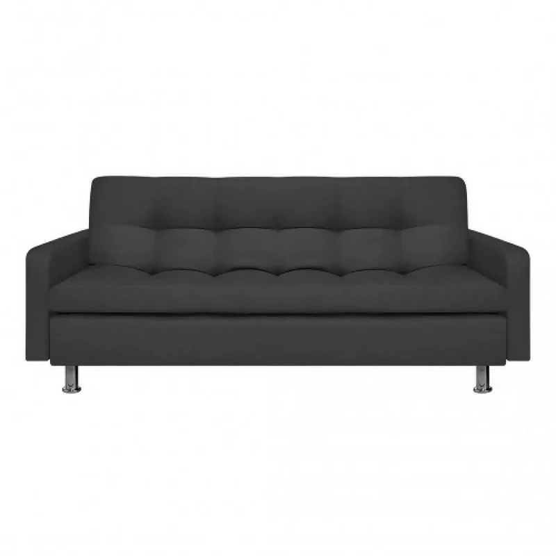 Sofá Cama Sophie Antifluido, Color Gris Oscuro