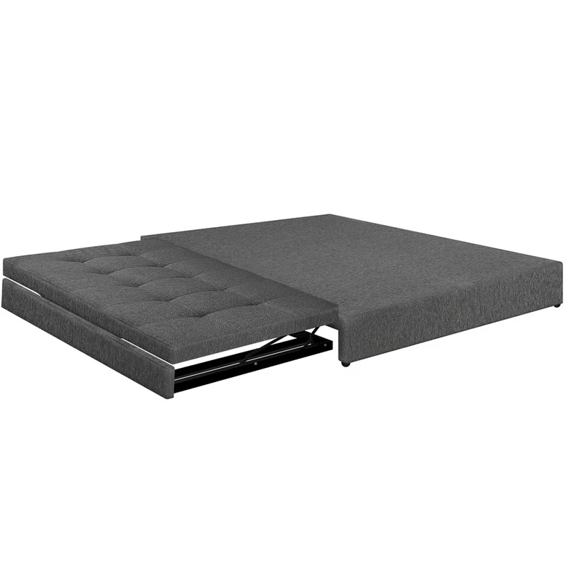 Cama Nido Angie Tela 120X190 Semidoble, Color Gris