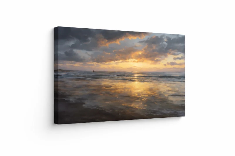 Lienzo Canvas Cuadro Atardecer en el Pacífico 93x60cm