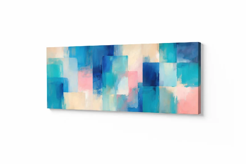 Lienzo Canvas Cuadro Brisa Abstracta 118x55cm