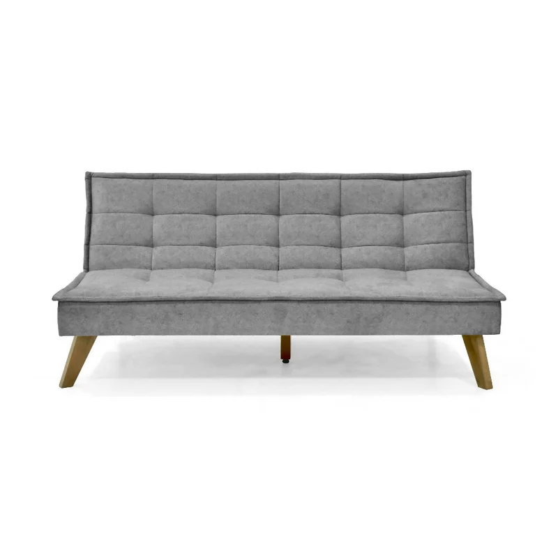 Sofá Cama Morrison 174x100x80 Reclinable Tela Gris