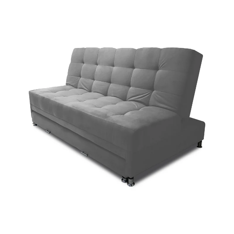 Sofá Cama Tarima Haller en Tela Velvet 190X95X80 Gris