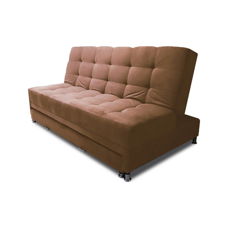 Sofá Cama Tarima Haller en Tela Velvet 190X95X80 Camel