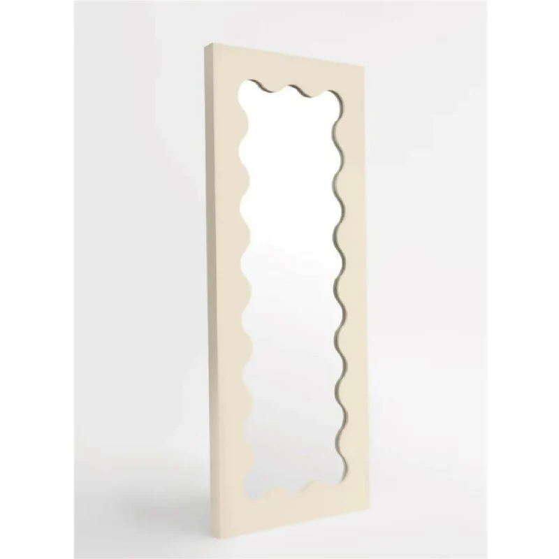 Espejo Ondulado de Piso - Crema - 60 x 150 cm.
