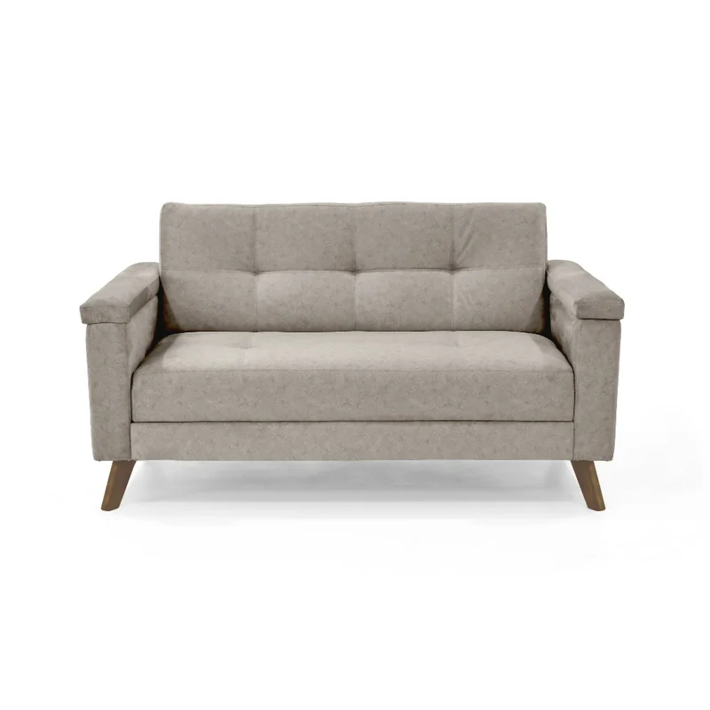 Sofá Carter 2 Puestos 150x83x84 Tela Taupe