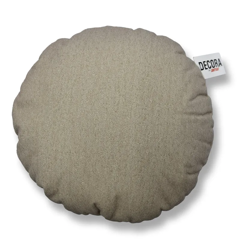 Cojín 38Cm Redondo Scarlett Beige