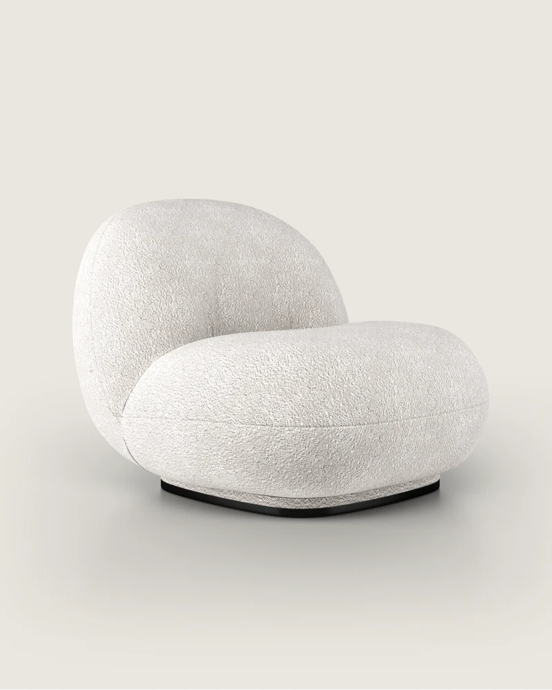Elise armchair in fabric (upholstered)