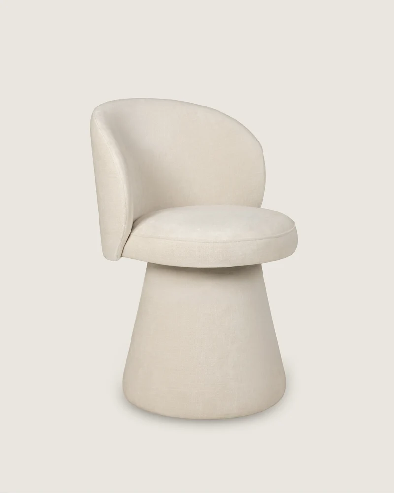 Aura chair in fabric upholstery