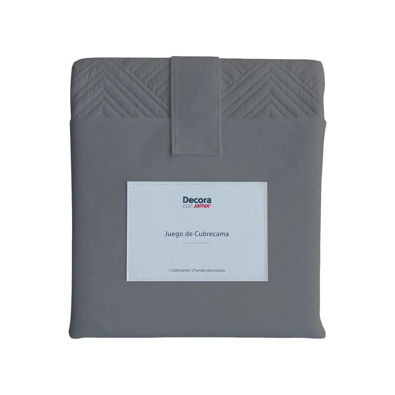 Cubrelecho Gris Oscuro King Micrf 100%