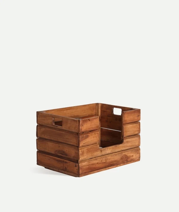 Pet bed AKVIRAN brown finish in mahogany wood