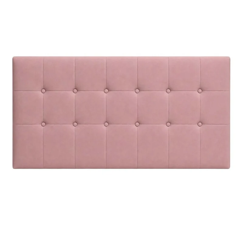 Cabecero Semidoble 120x60 Cuadros Grandes Rosa Tela