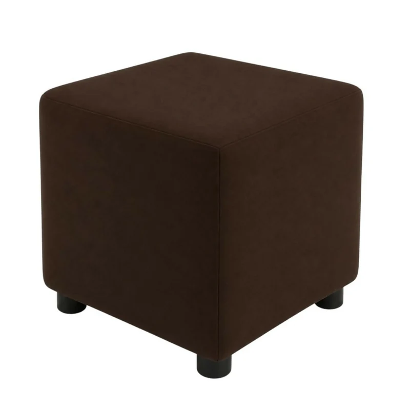 Puff Decorativo 40x40 Chocolate Tela