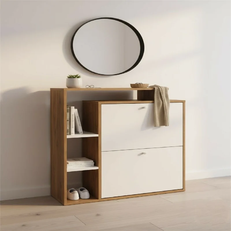 Organizador Zapatero Jenny 90x80x25cm Madera-Blanco