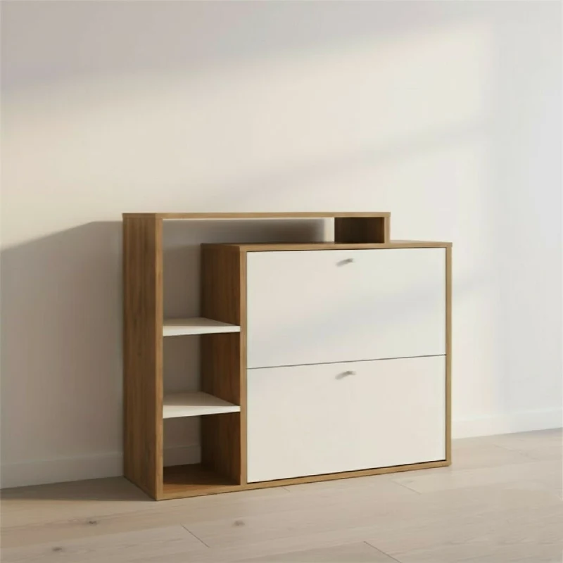 Organizador Zapatero Jenny 90x80x25cm Madera-Blanco