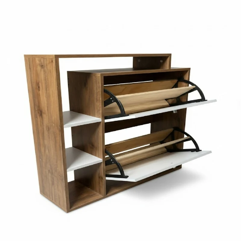 Organizador Zapatero Jenny 90x80x25cm Madera-Blanco