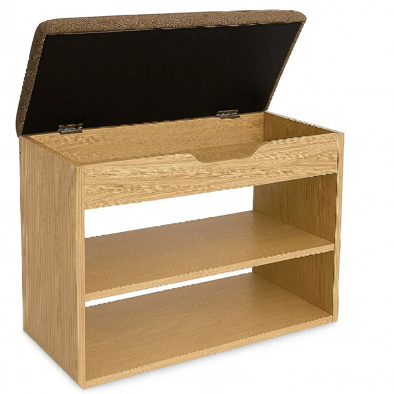 Mueble Organizador Zapatero-Baúl 43x60x30 Madera/Mocca