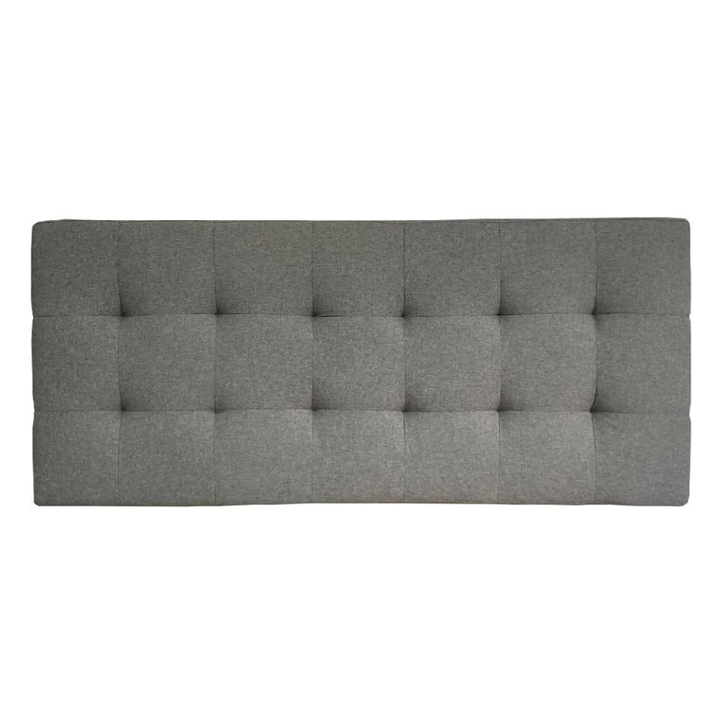 Combo Cabecero Cama Doble (60x140x5) Gris Memphis + Set x 2 Mesas de Noche Toulus Flotantes